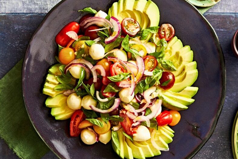 avocado-tomato-basil-salad