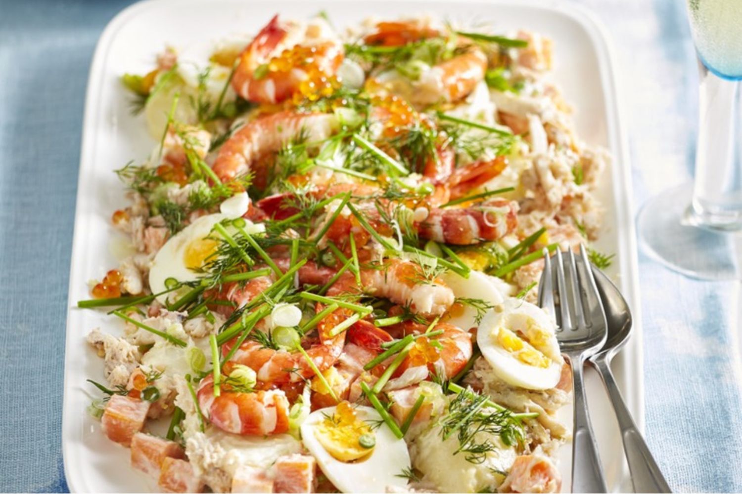 Prawn and potato salad