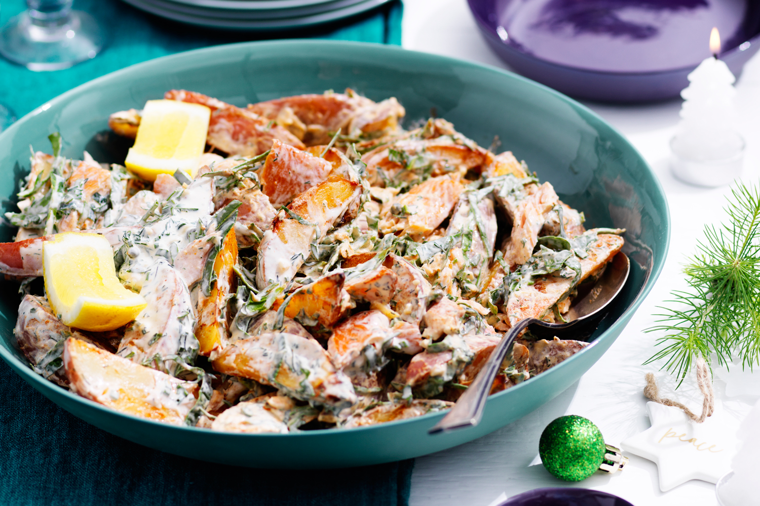 Roast Potato and Salmon Salad