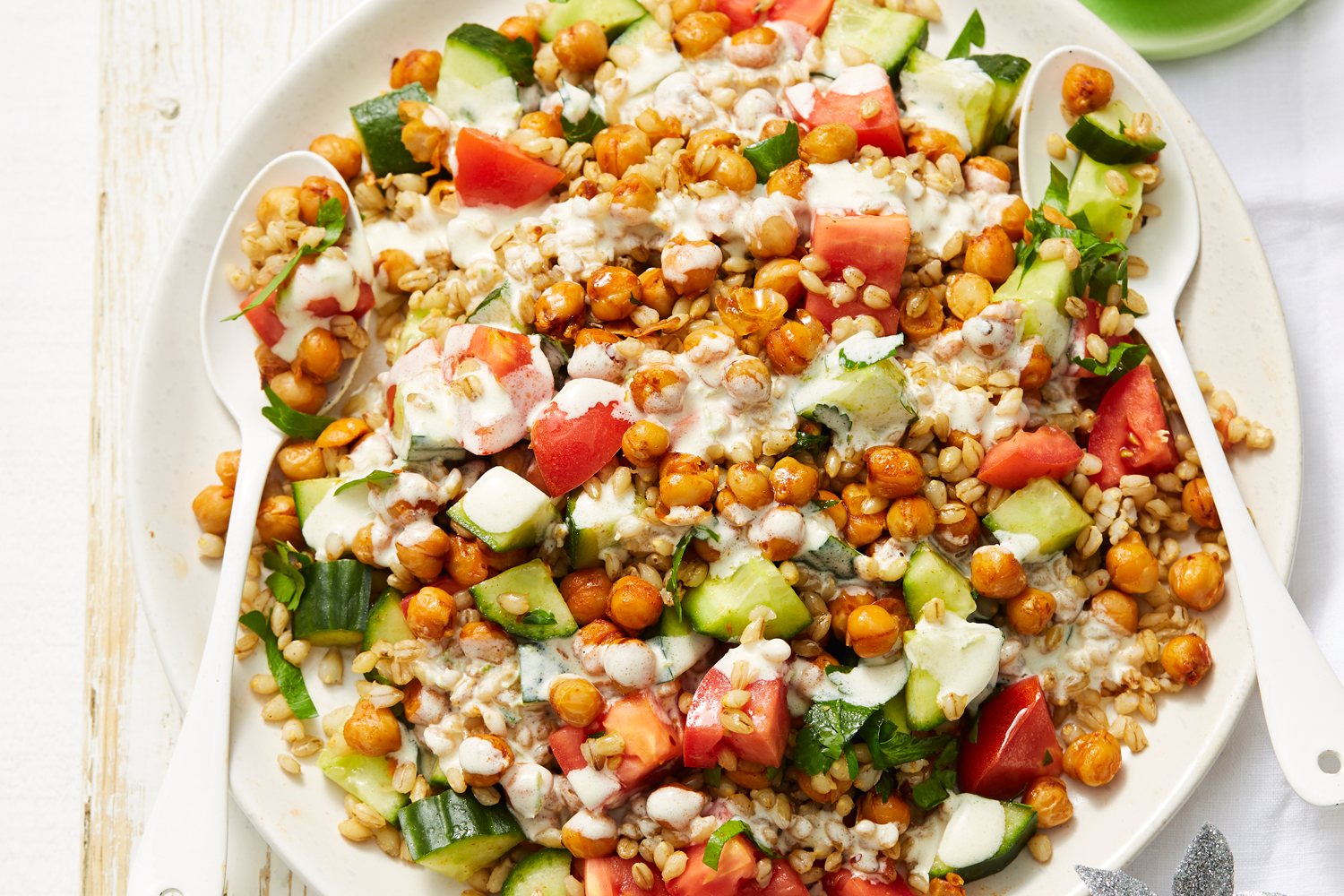 Pearl Barley and Spiced Chickpea Salad